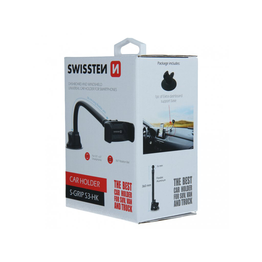 Swissten - Support téléphone pour voiture / camion - S-Grip S3-HK