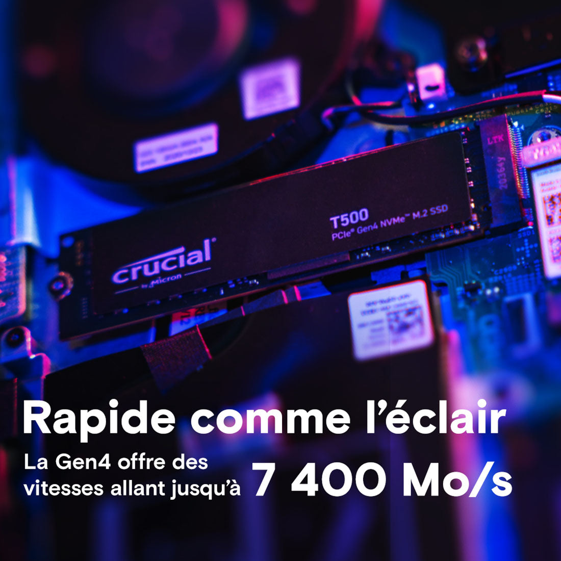 Crucial - M.2 NVMe T500 - 2To