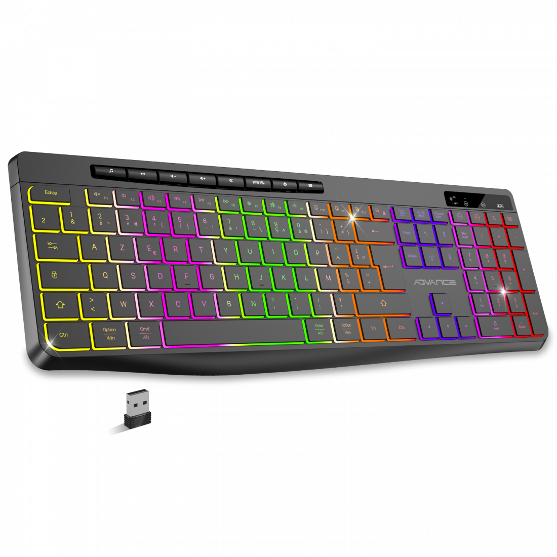 Advance - R-TYPE WIRELESS - Clavier sans fil RGB