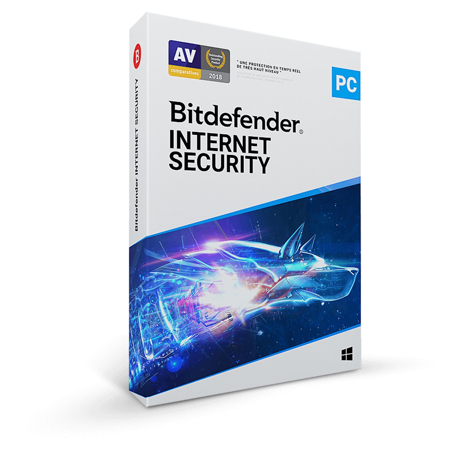 Bitdefender antivirus - Internet Security - Licence 1 Appareil / 1 an (Boite)