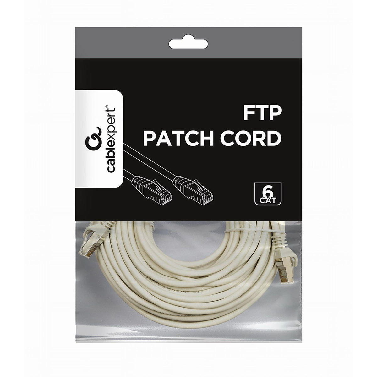 Cablexpert - Câble RJ45 Cat 6 (15m) FTP - Gris