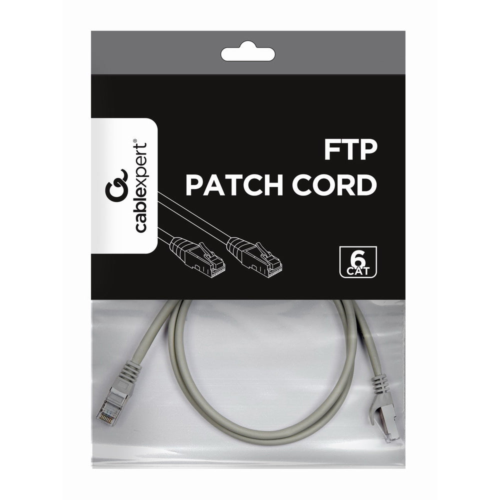Cablexpert - Câble RJ45 Cat 6 (1m) FTP - Gris