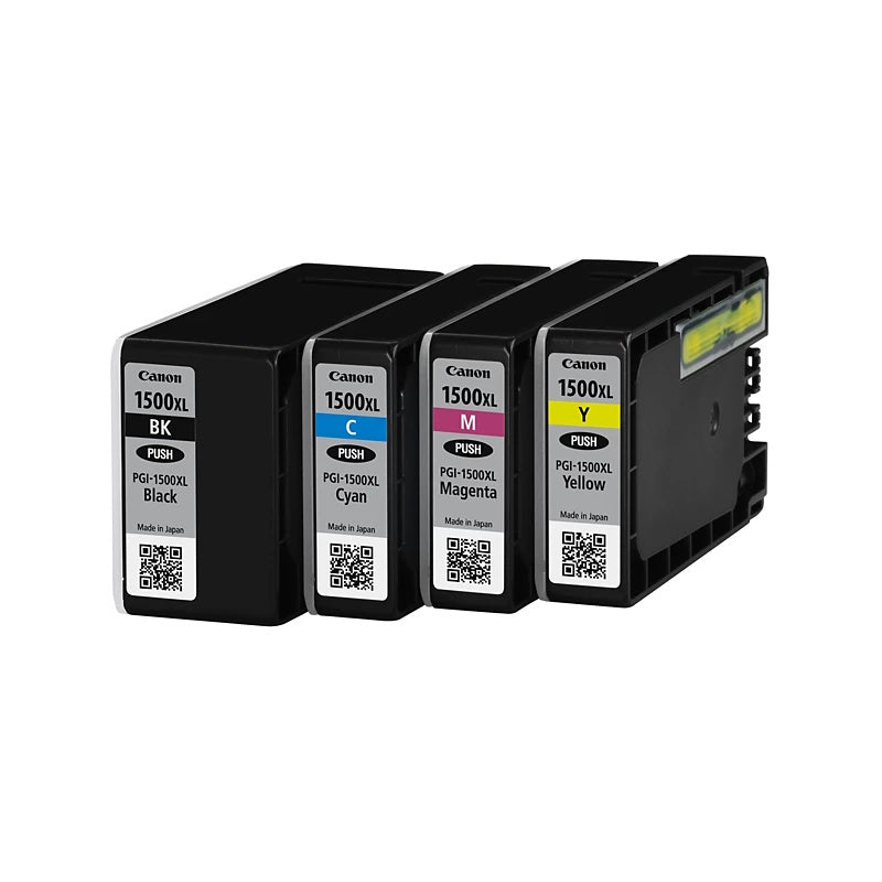 Canon - Pack 4 cartouches PGI-1500XL (Cyan/Magenta/Jaune/Noire)