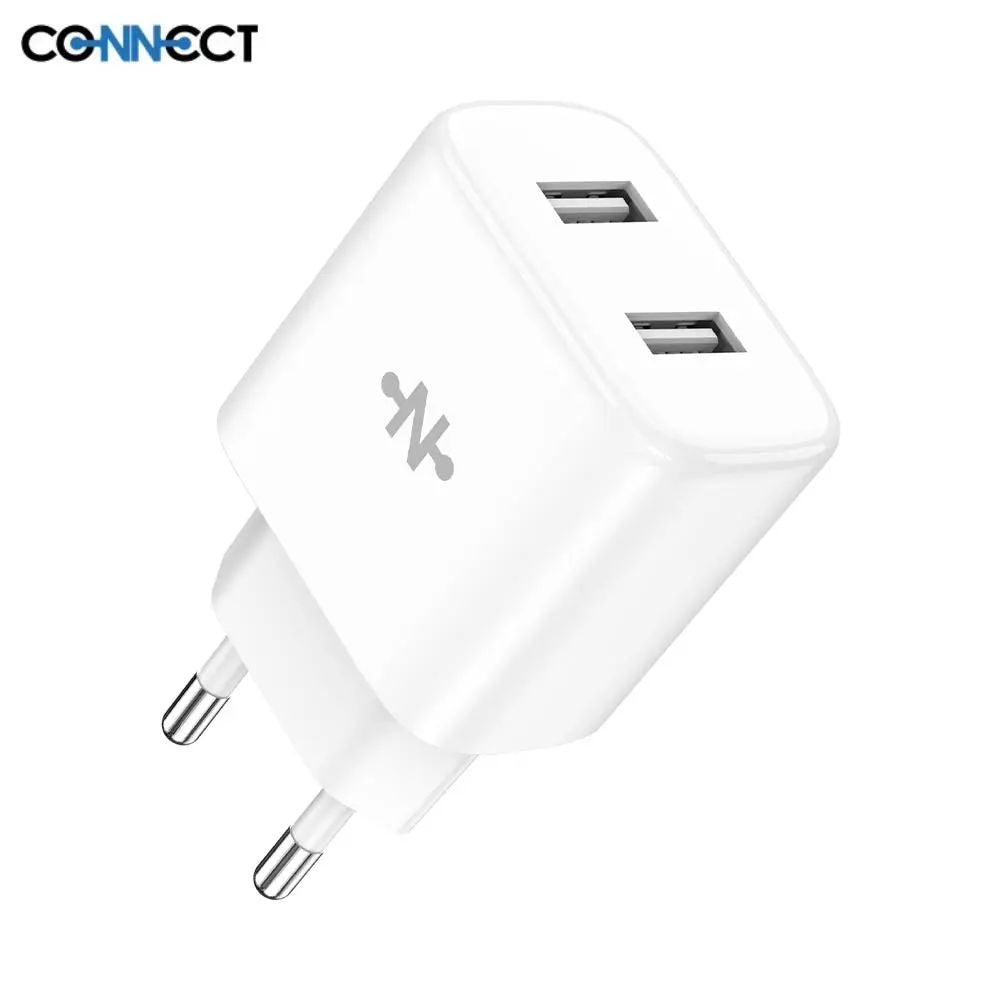 Connect - Chargeur 2x ports USB 2.1A