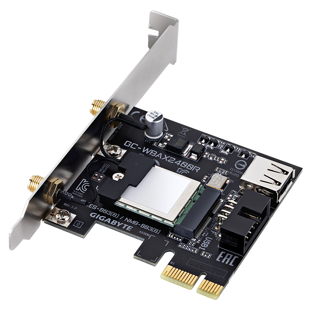 Gigabyte - Aorus GC-WBAX2400R - Carte Wifi 6E / Bluetooth 5.3