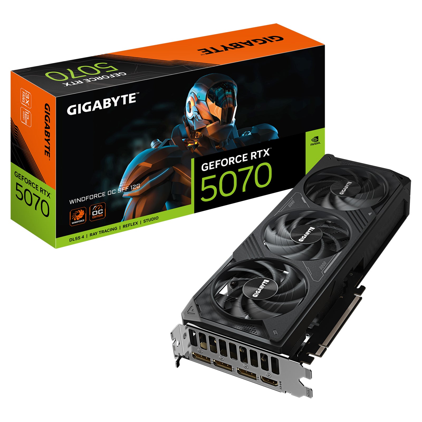 Gigabyte - Carte graphique GeForce RTX 5070 WINDFORCE OC SFF 12G