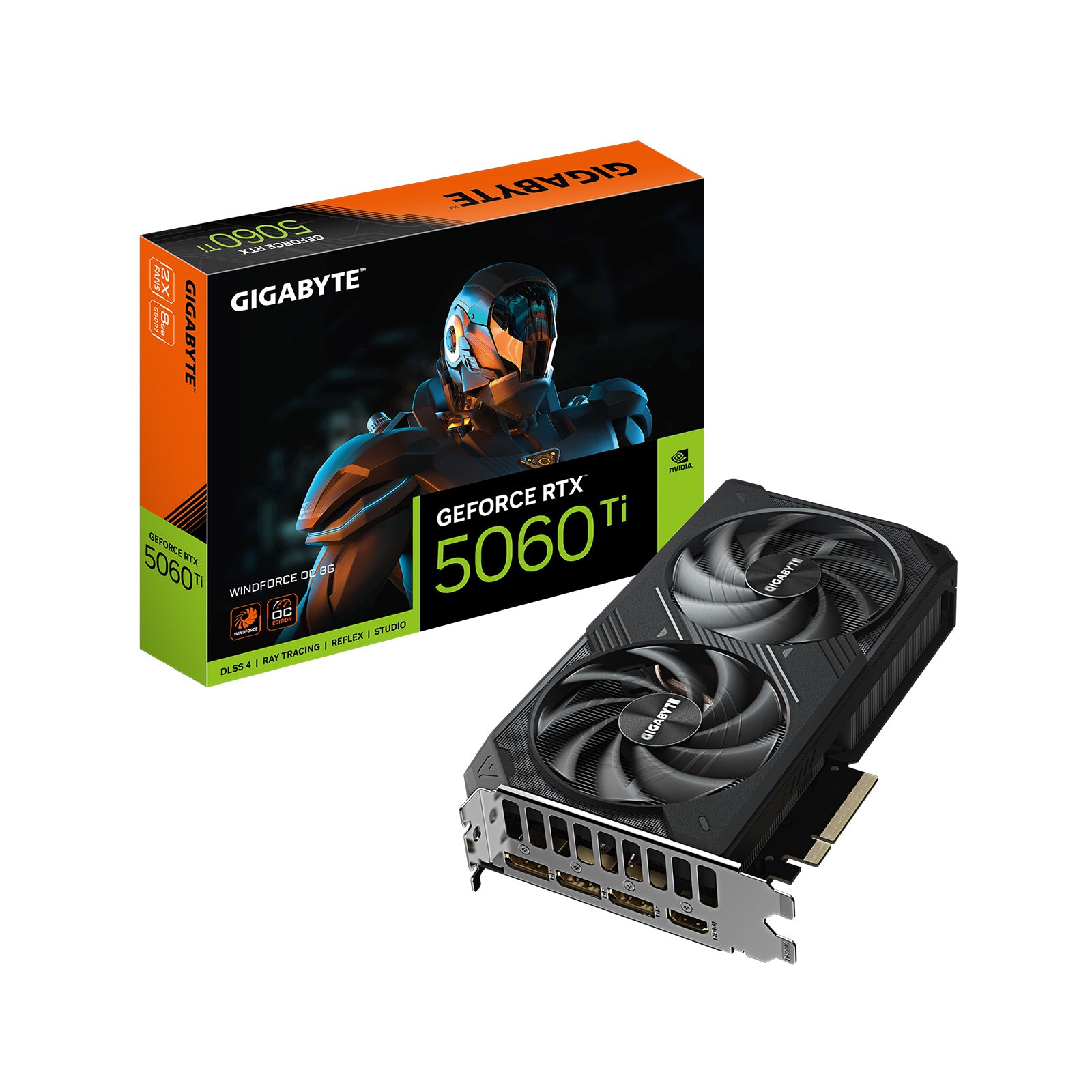 Gigabyte - Carte graphique GeForce RTX 5060Ti WINDFORCE OC 8G