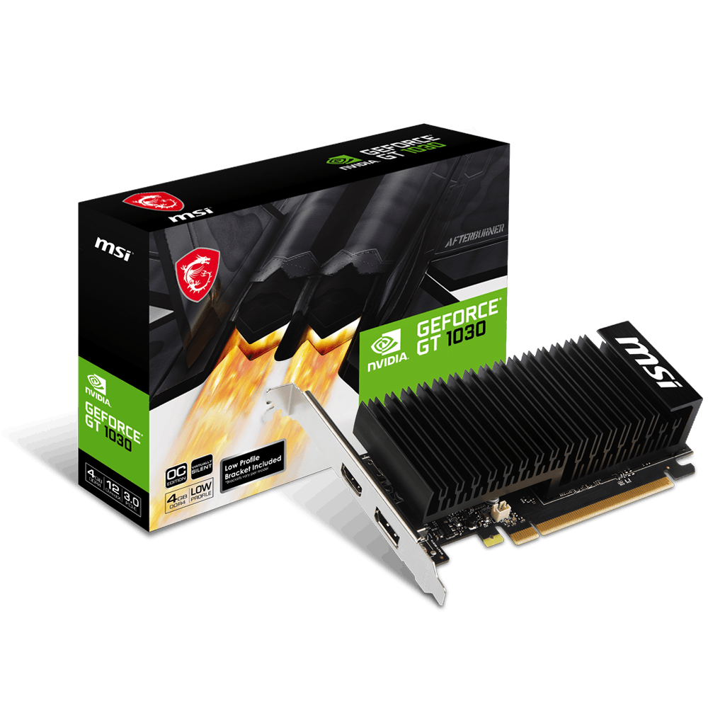 MSI - Carte graphique GT 1030 4GHD4 LP OC