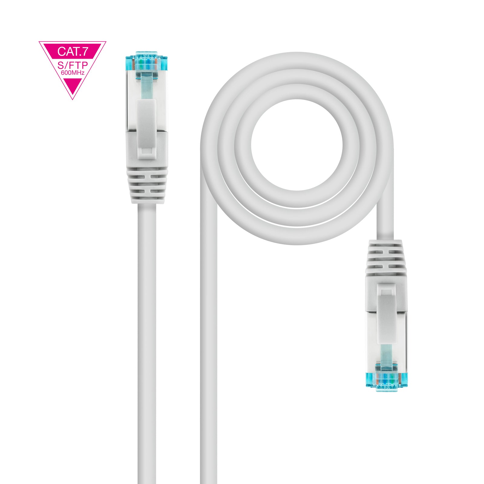 Nanocable - Câble RJ45 Cat 7 (5m) S/FTP - Gris