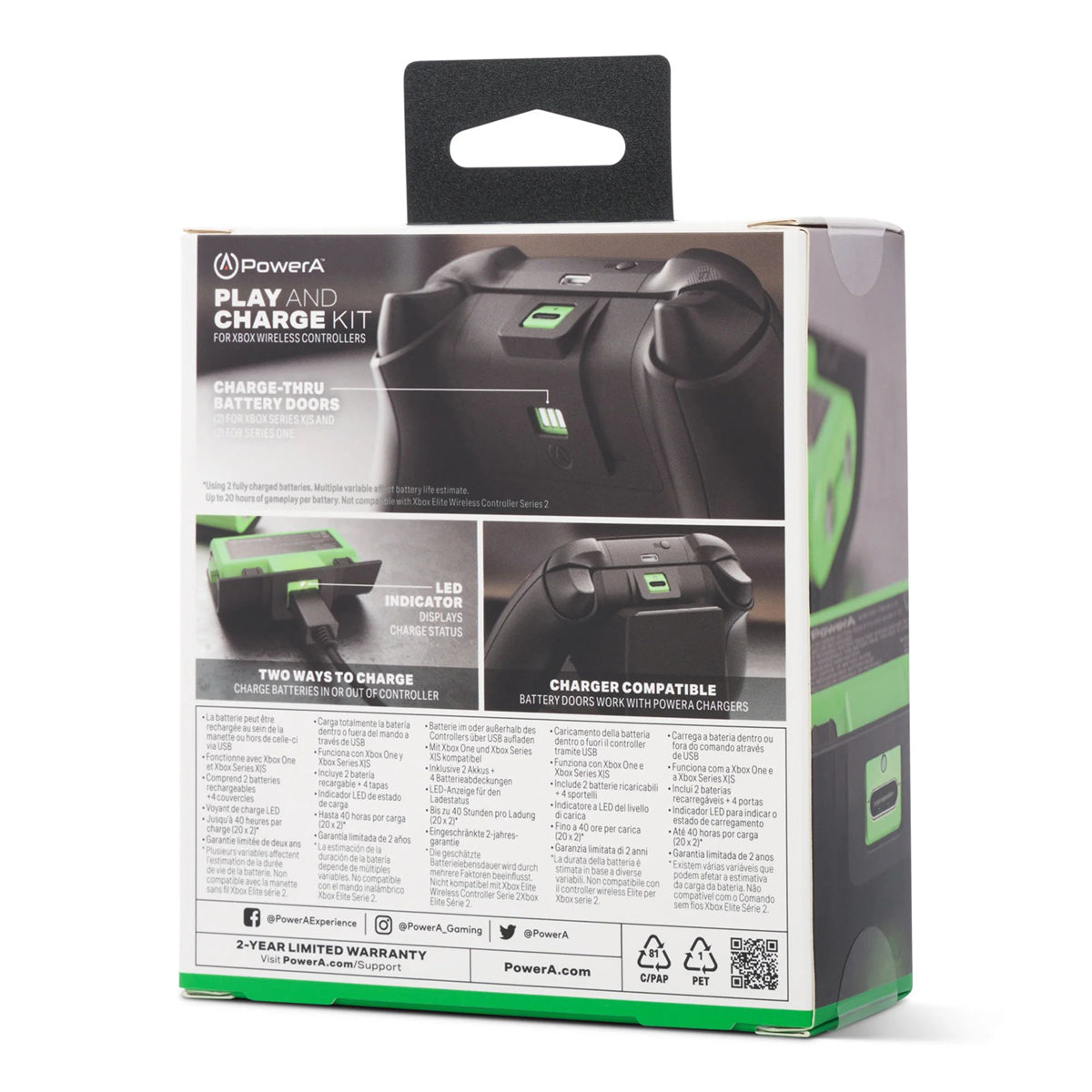 PowerA - Kit Play & Charge USB-C Xbox Série X/S et Xbox One