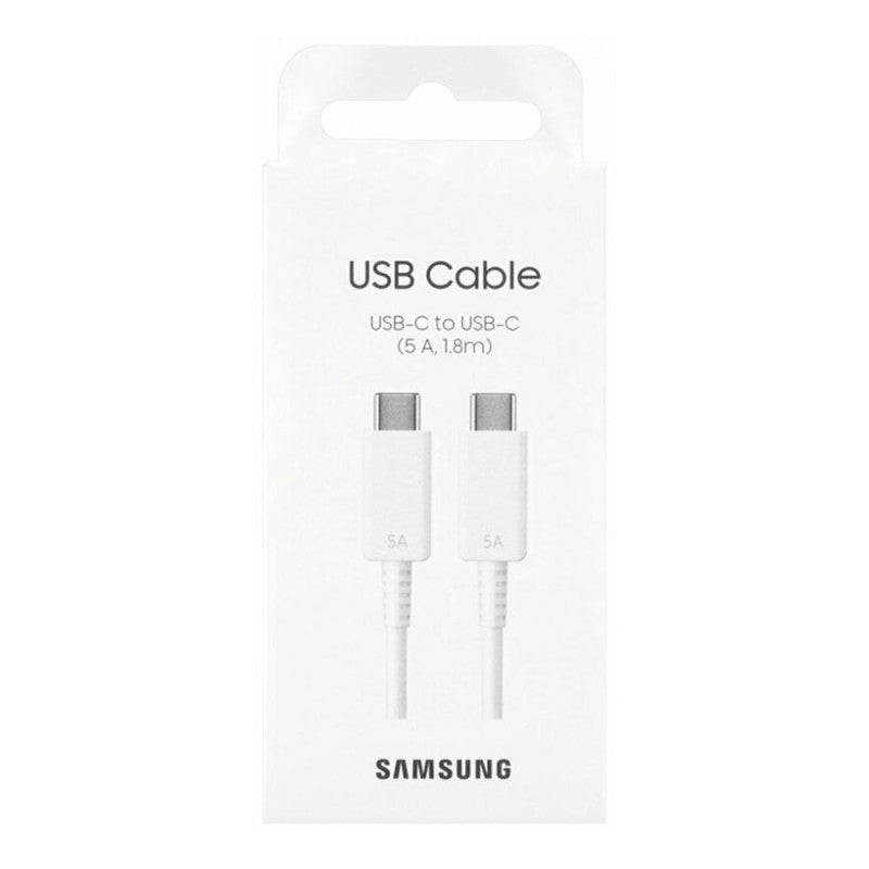 Samsung - Câble USB-C vers USB-C - 5A - 1.8m Blanc