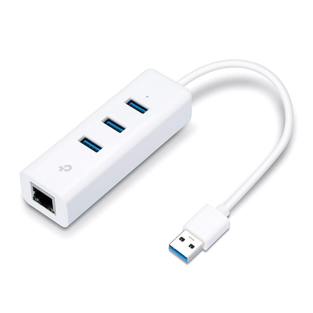 TP-Link - Adaptateur USB 3.0 vers Gigabit Ethernet RJ45 + 3 ports USB 3.0 - UE330