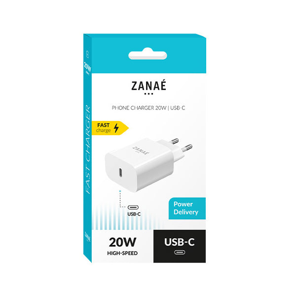 Zanaé - Chargeur USB-C PowerDelivery 20W