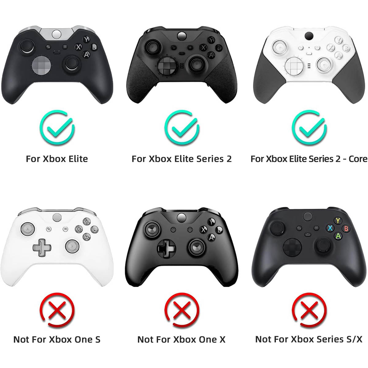 Palettes pour manettes Xbox Elite et Elite 2