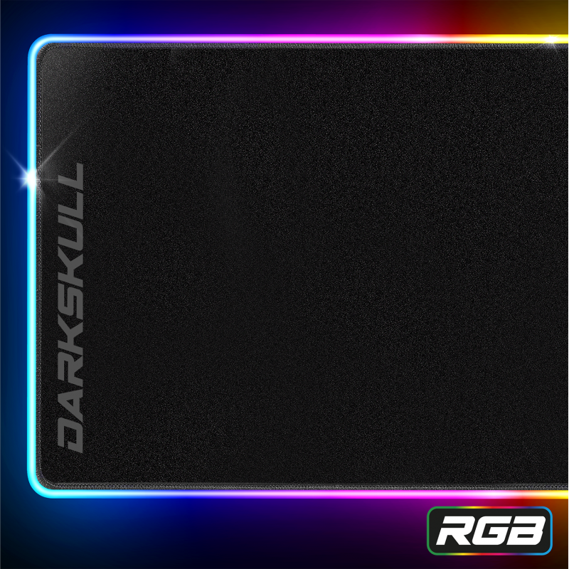 Spirit Of Gamer - Tapis de souris RGB Darkskull avec Hub USB (XXXL)