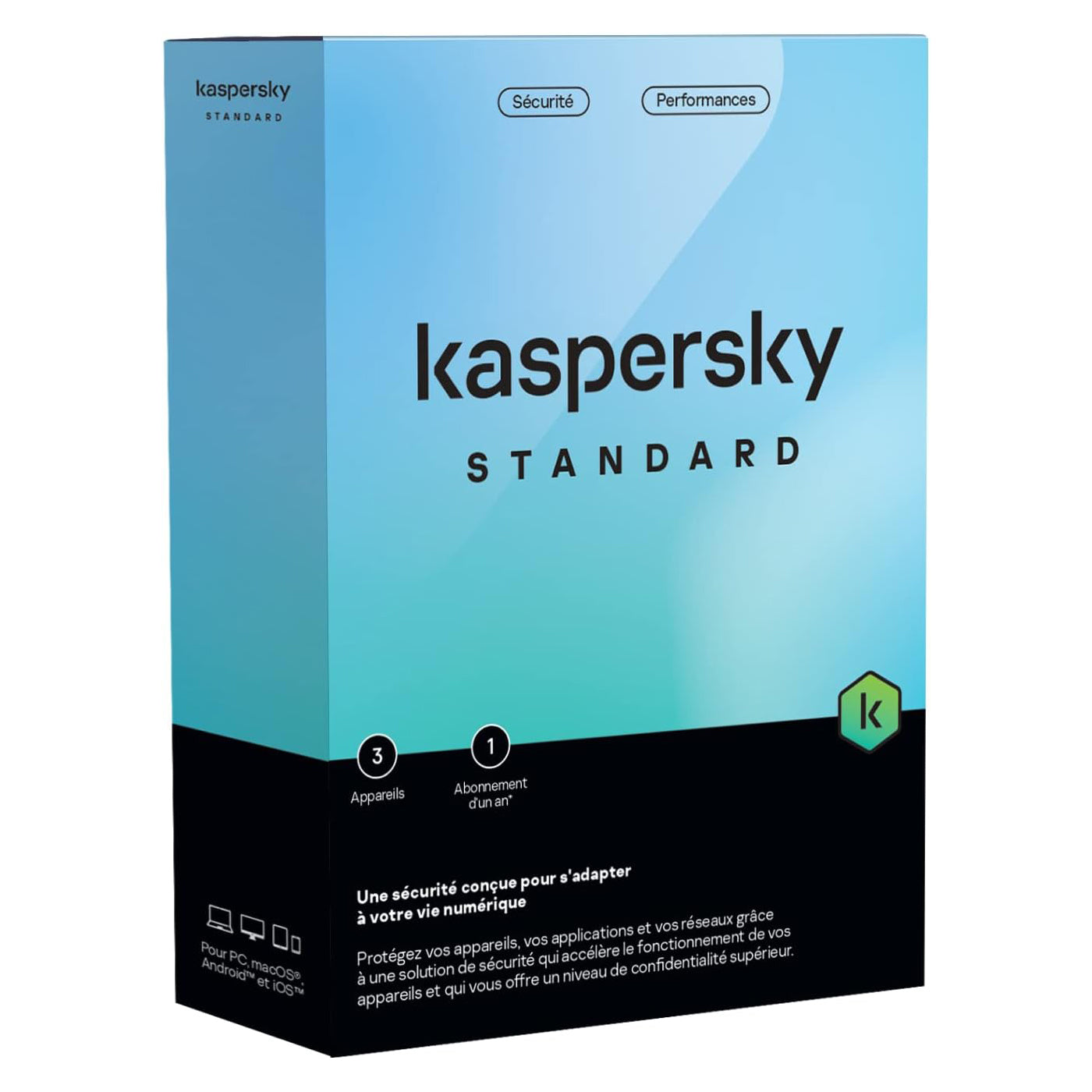 Kaspersky antivirus - Standard - Licence 3 Appareils / 1 an