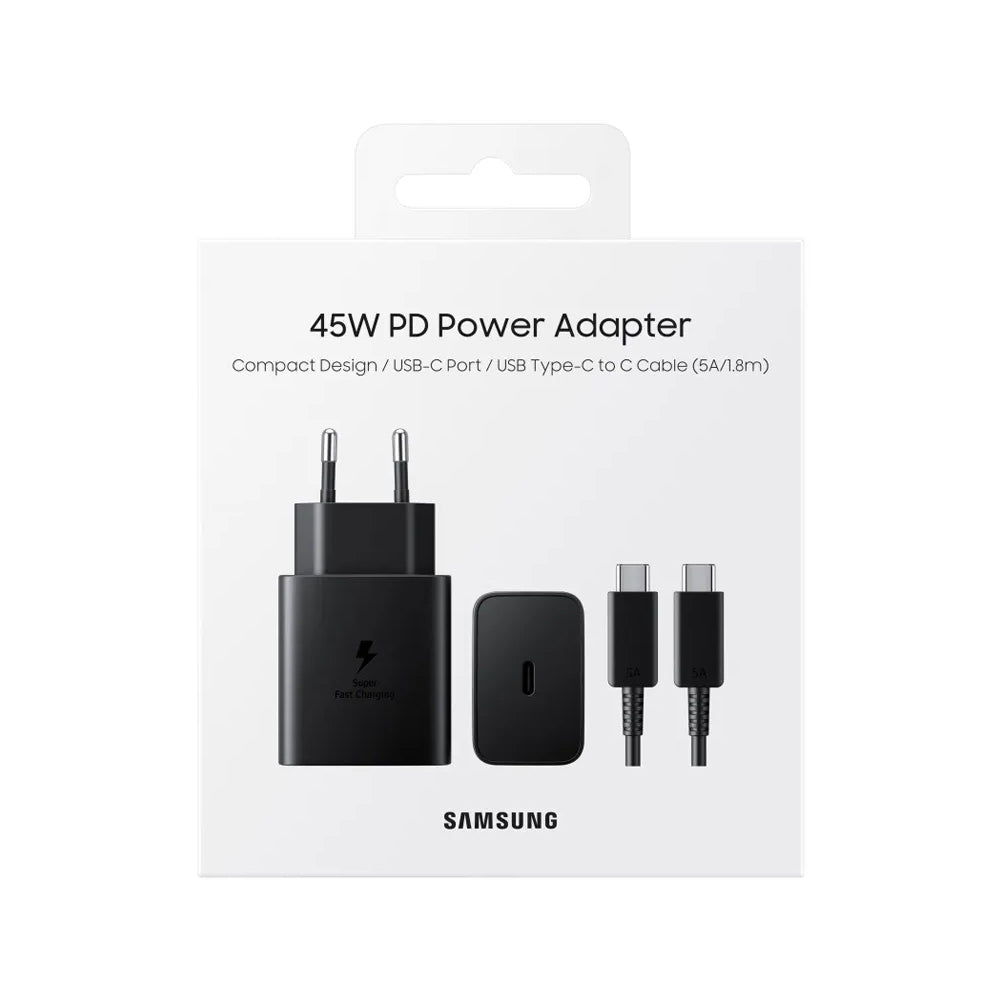 Adaptateur secteur Samsung 45W + câble USB-C