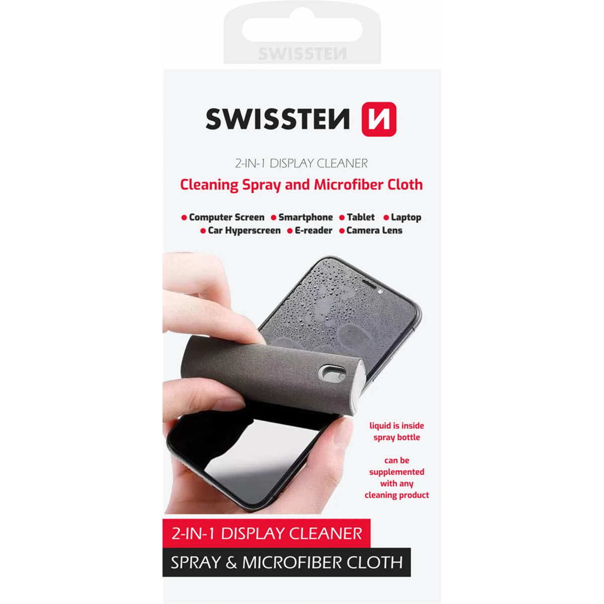 Swissten - Nettoyant écran 2 en 1