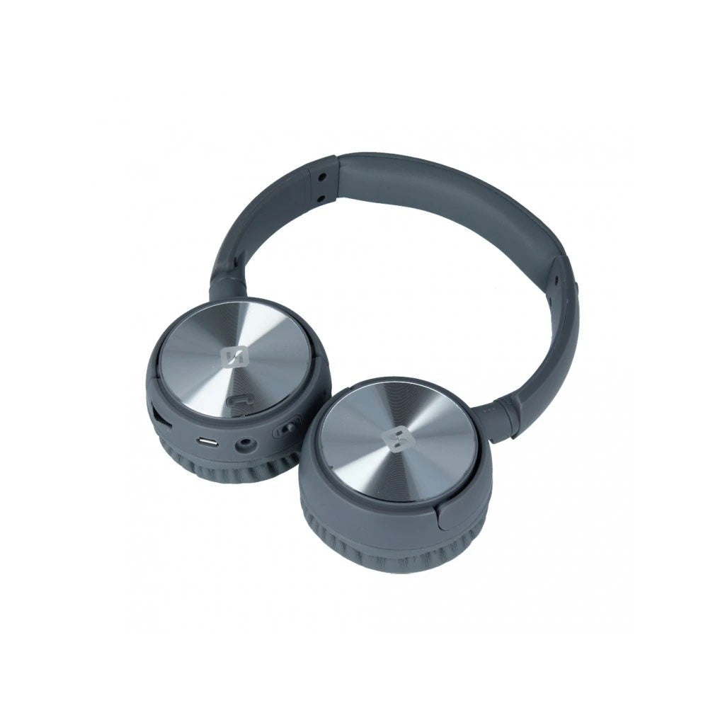 Swissten - Casque bluetooth avec fonction radio FM - Trix (gris)