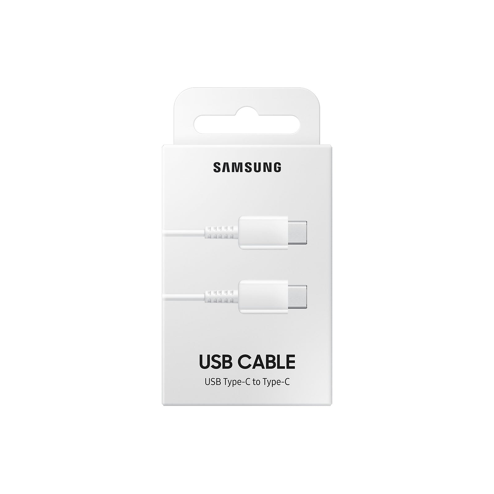 Samsung - Câble USB-C vers USB-C - 3A - 1m (Blanc/Noir)