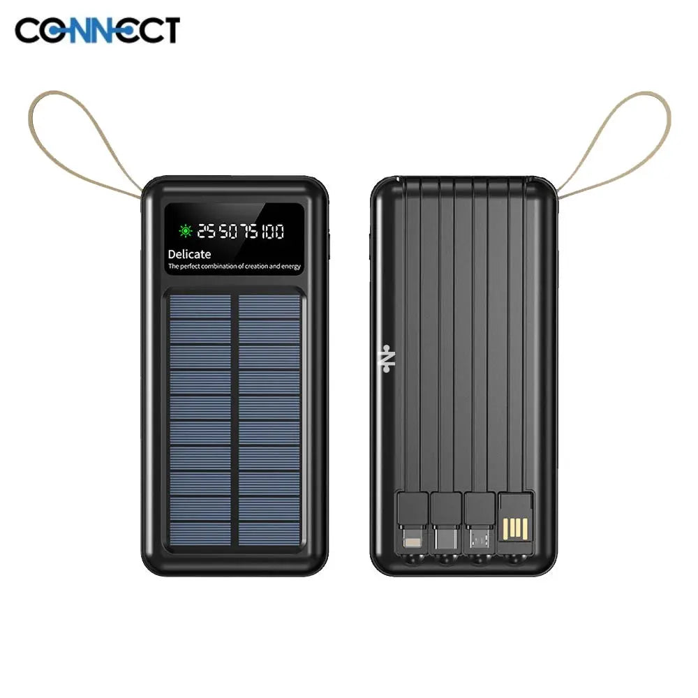 Connect - Batterie externe solaire 20 000 mAh