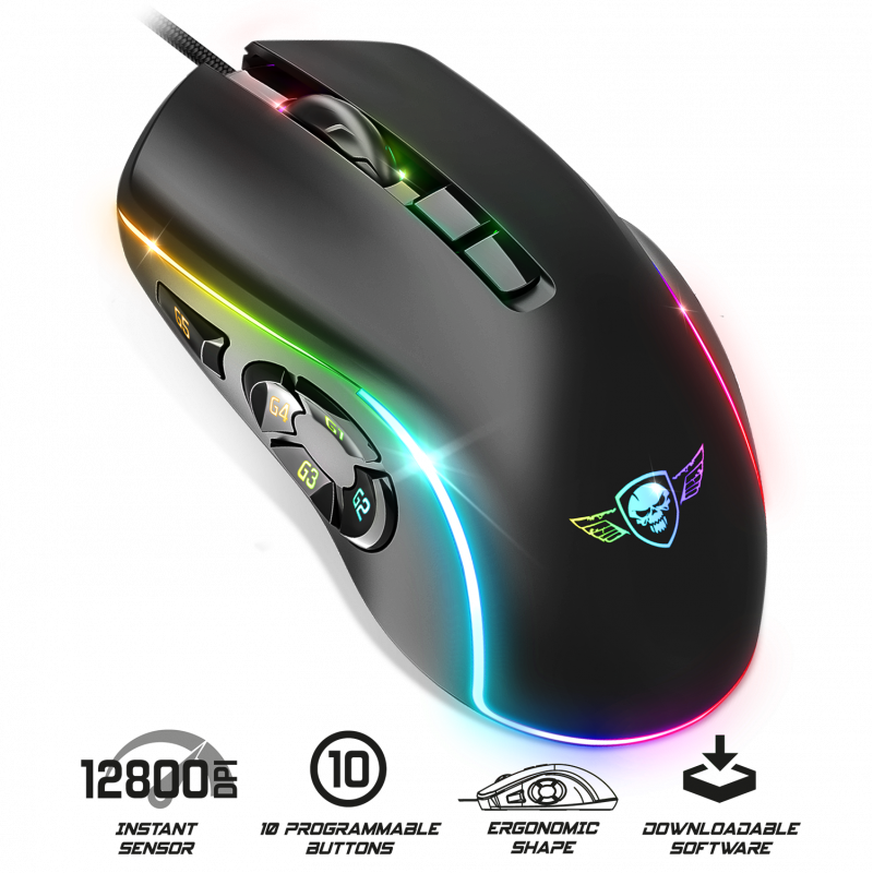 Spirit Of Gamer - Elite M30 - Souris gamer avec 10 boutons programmables