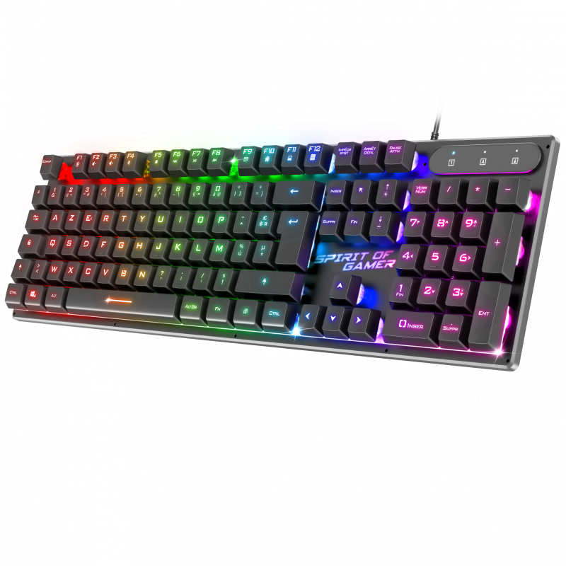 Spirit Of Gamer - Pro-K1 - Clavier semi-mécanique RGB