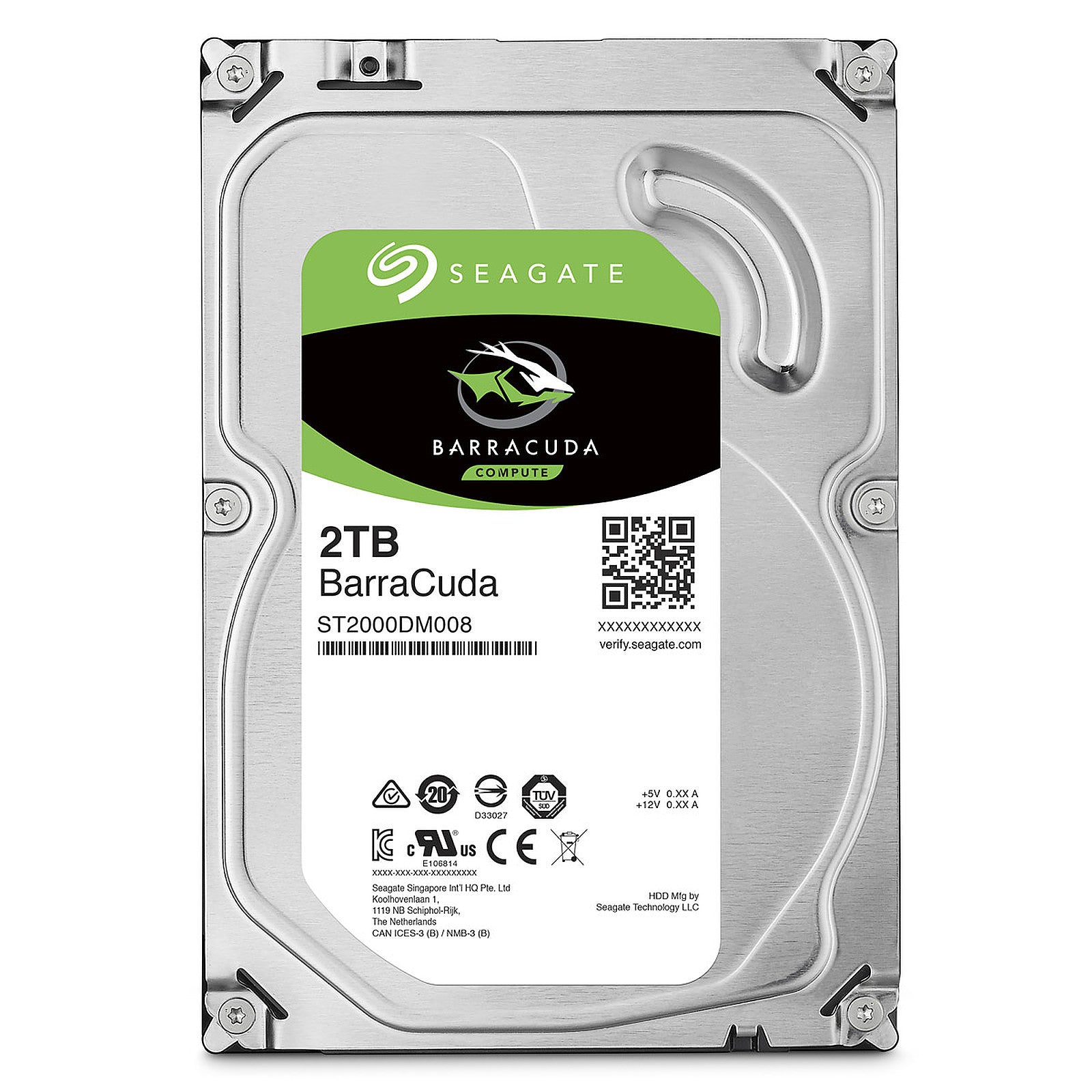 Seagate - Disque dur interne 3.5" Barracuda ST2000DM008 - 2To