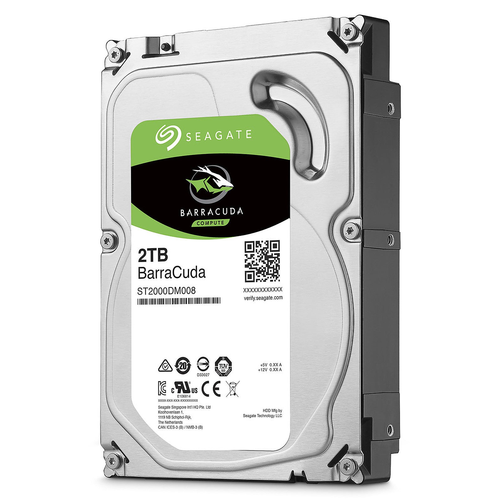 Seagate - Disque dur interne 3.5" Barracuda ST2000DM008 - 2To