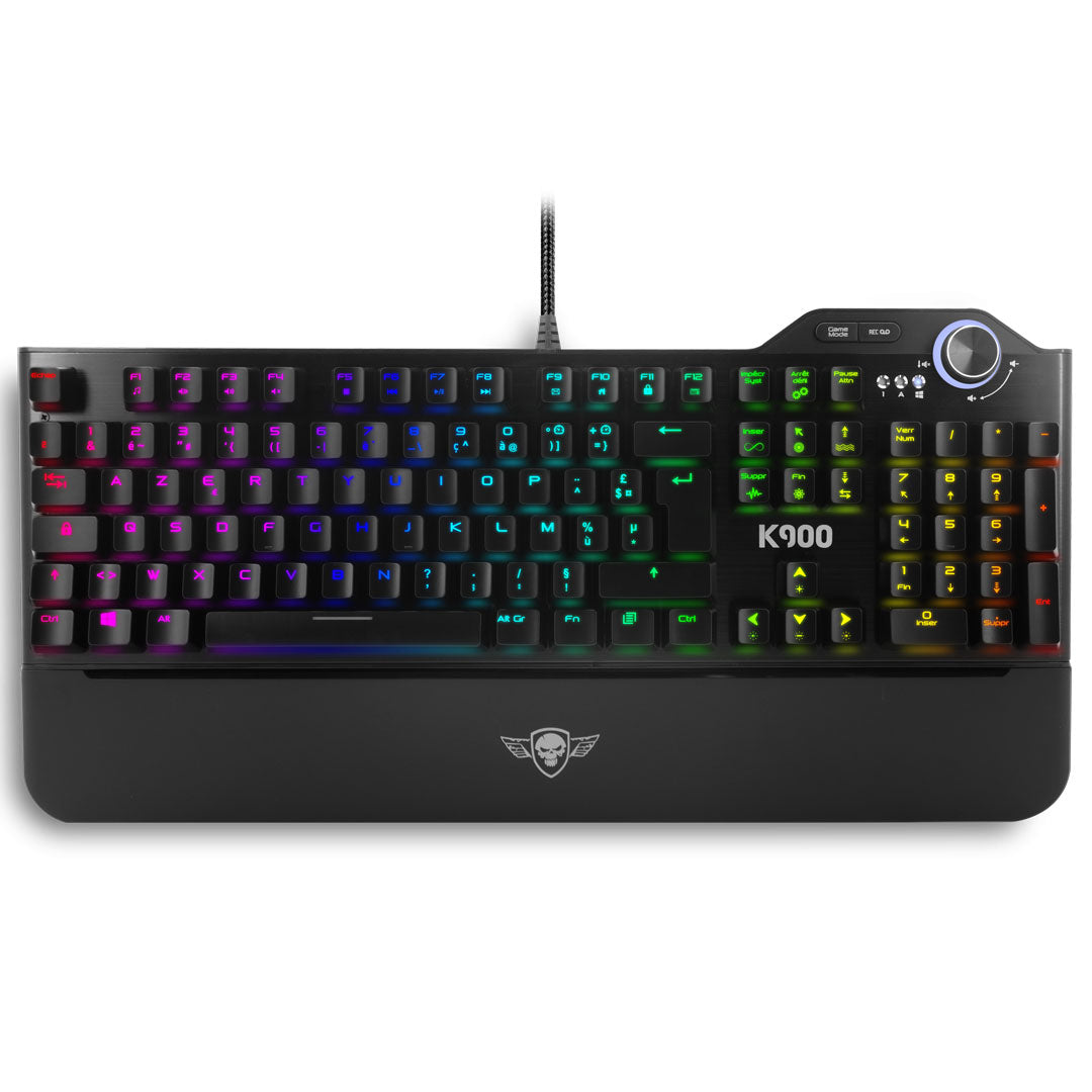 Spirit of Gamer - Clavier Gamer Opto-Mécanique - LED RGB - Anti Ghosthing - XPERT K900