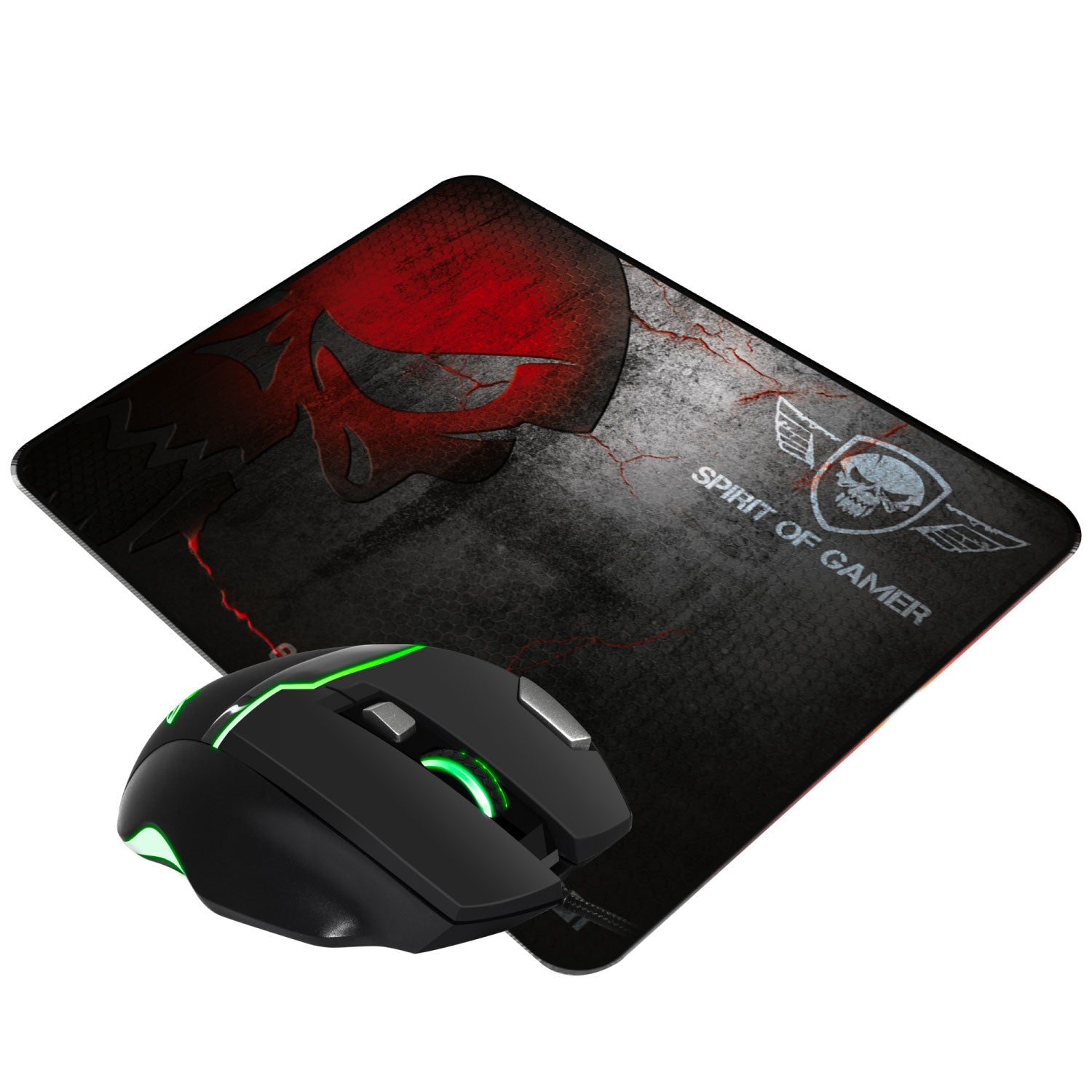 Spirit of Gamer - Pack Souris/ Tapis S.O.G - 4000DPI - LED RGB 2 profils - ELITE M10