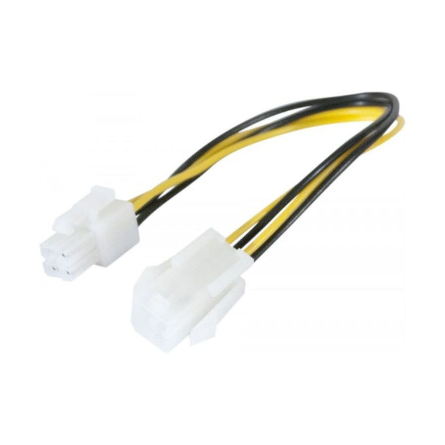 Rallonge Câble D’alimentation CPU 4 Pins Mâle Vers Femelle - Neuf, Pour Carte Mère PC