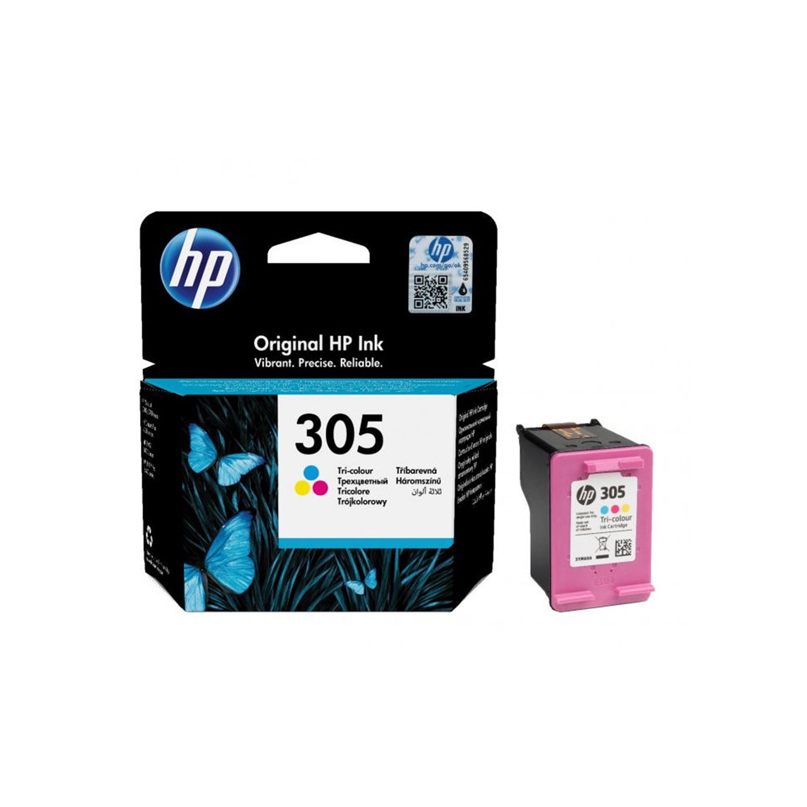 Hp - Cartouche d'encre 305 (couleur), (noir)
