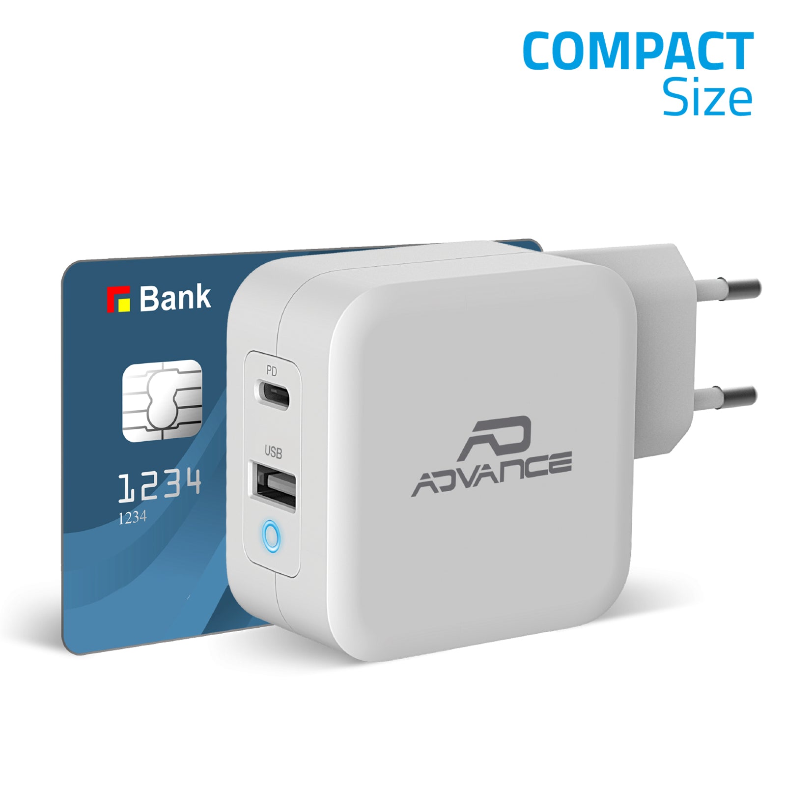Advance - Chargeur secteur universel - Powerflex Turbo 65w - USB C/USB A