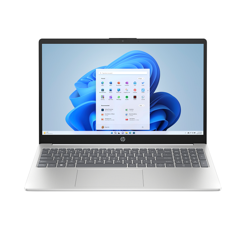 HP - 15-fd0430nk - PC Portable 15.6" | Intel N100 | 8 Go | 256 Go SSD | Blanc Diamant