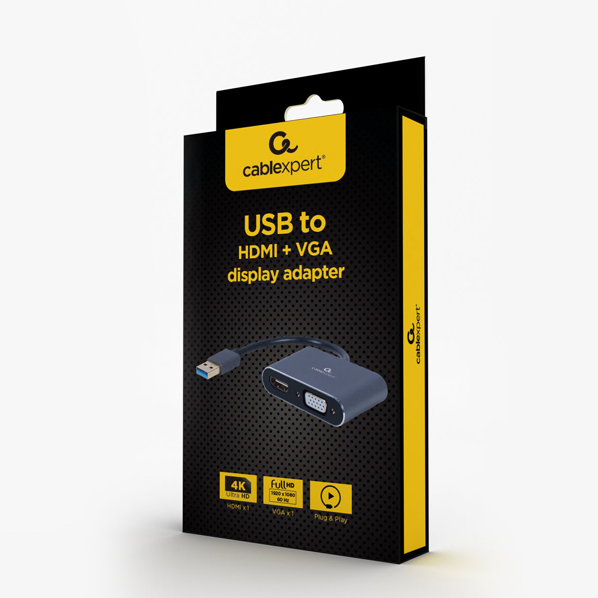 Cablexpert - Adaptateur USB-A vers HDMI et VGA