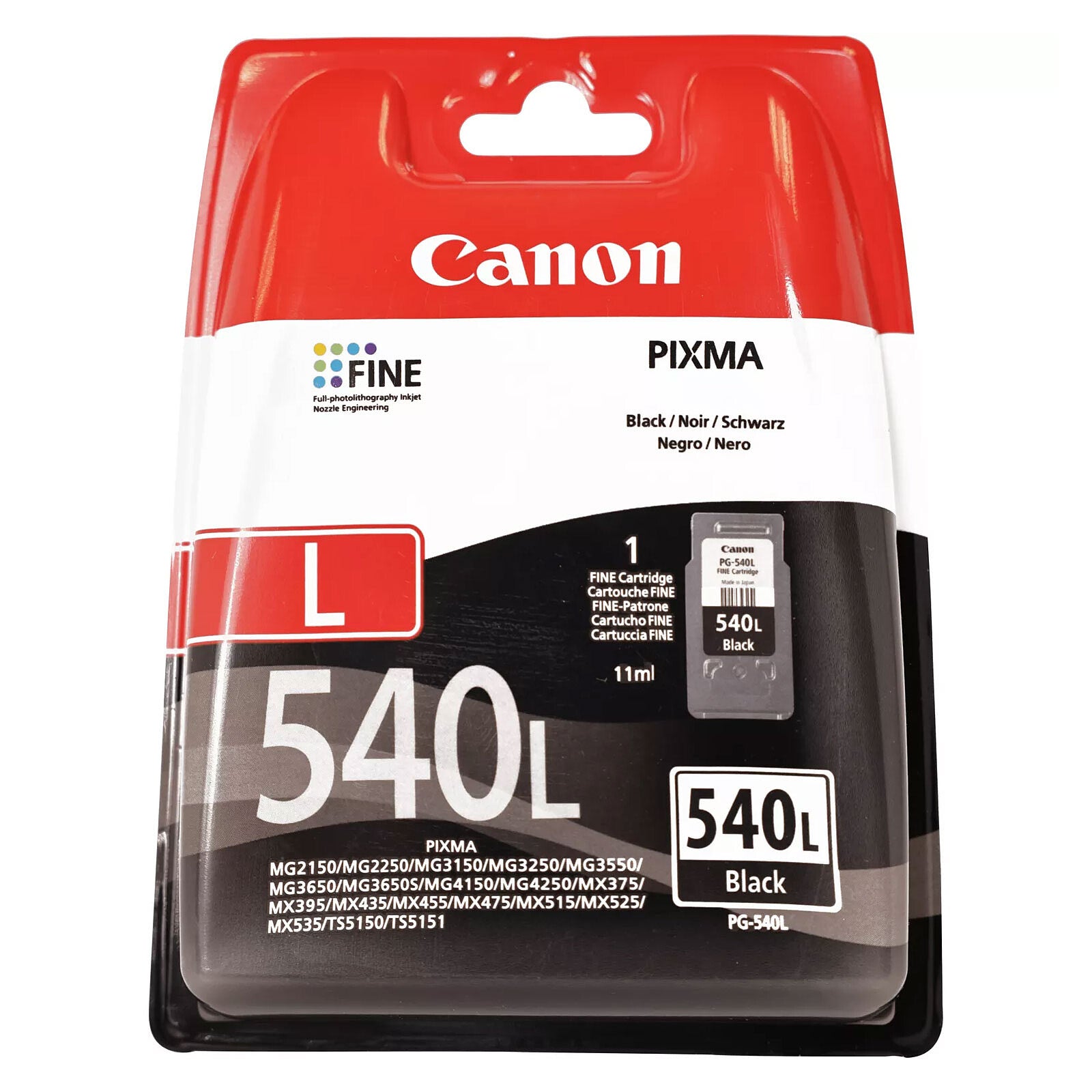 Canon - Cartouche PG-540L - Noire