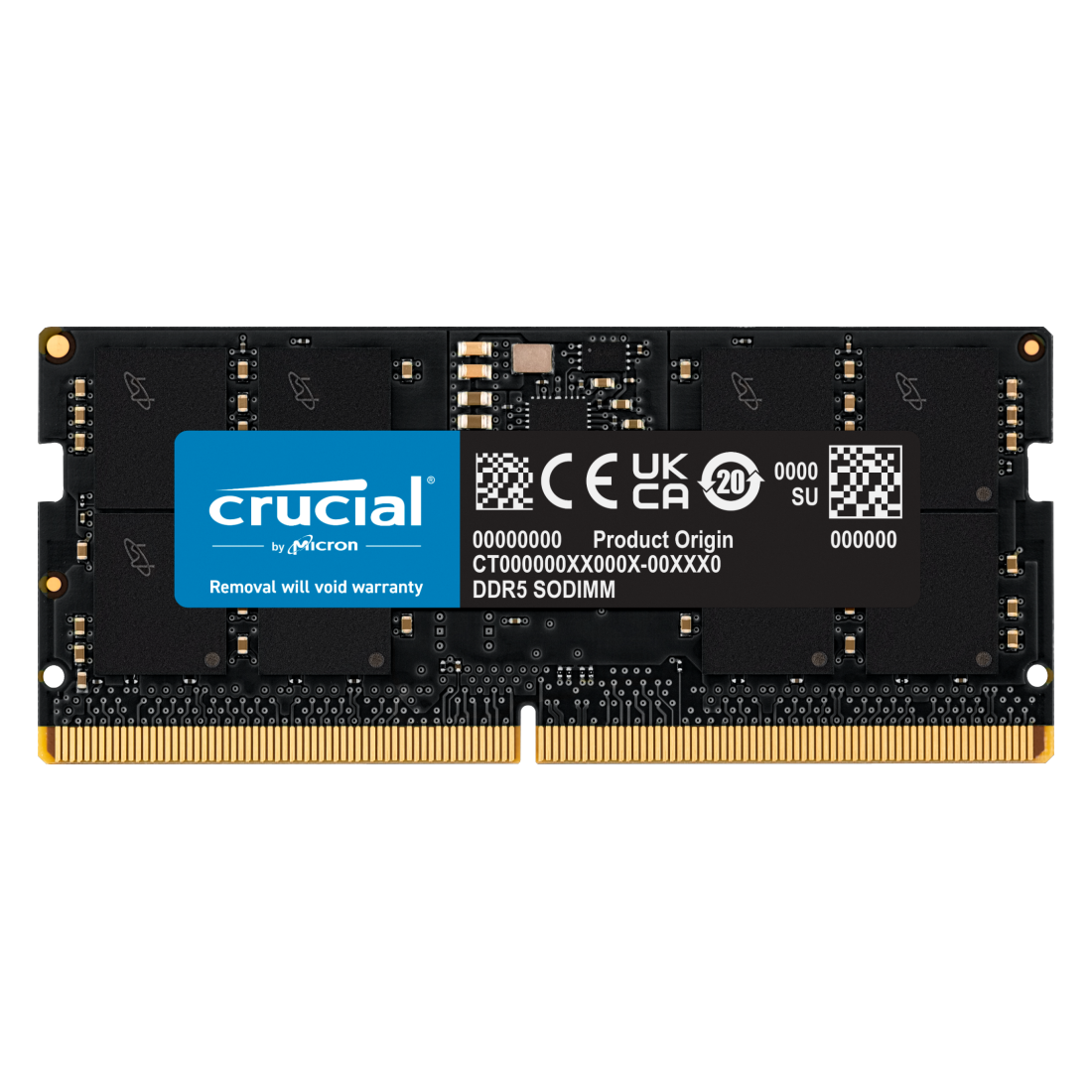 Crucial - SO-DIMM DDR5 5600MT/s CL46 (16 Go) (Bulk)