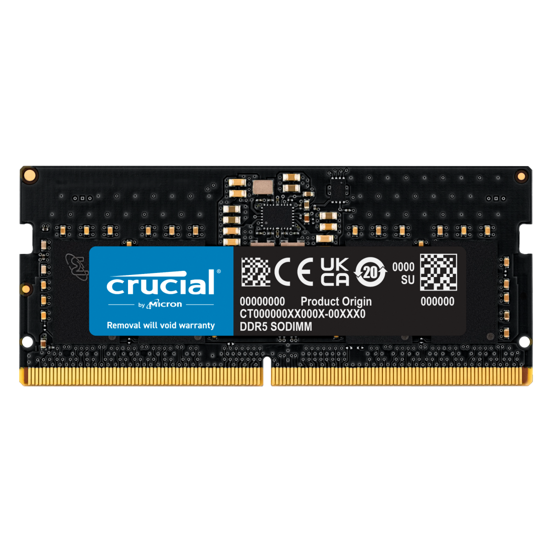 Crucial - SO-DIMM DDR5 5600MT/s CL46 (8 Go) (Bulk)