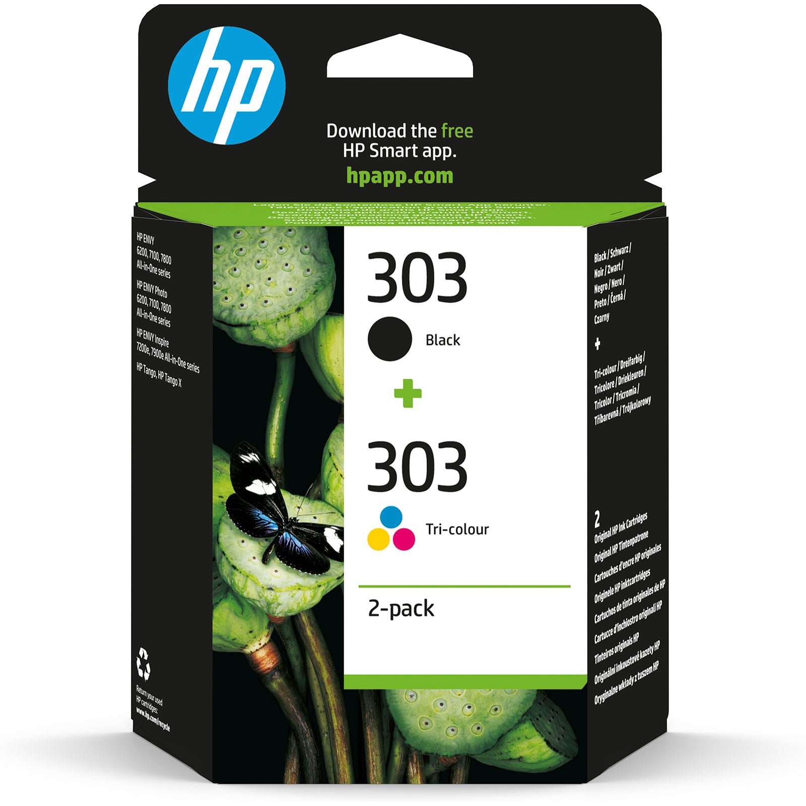 Hp - Cartouches d'encre HP 303 (cyan, jaune, magenta, noir)