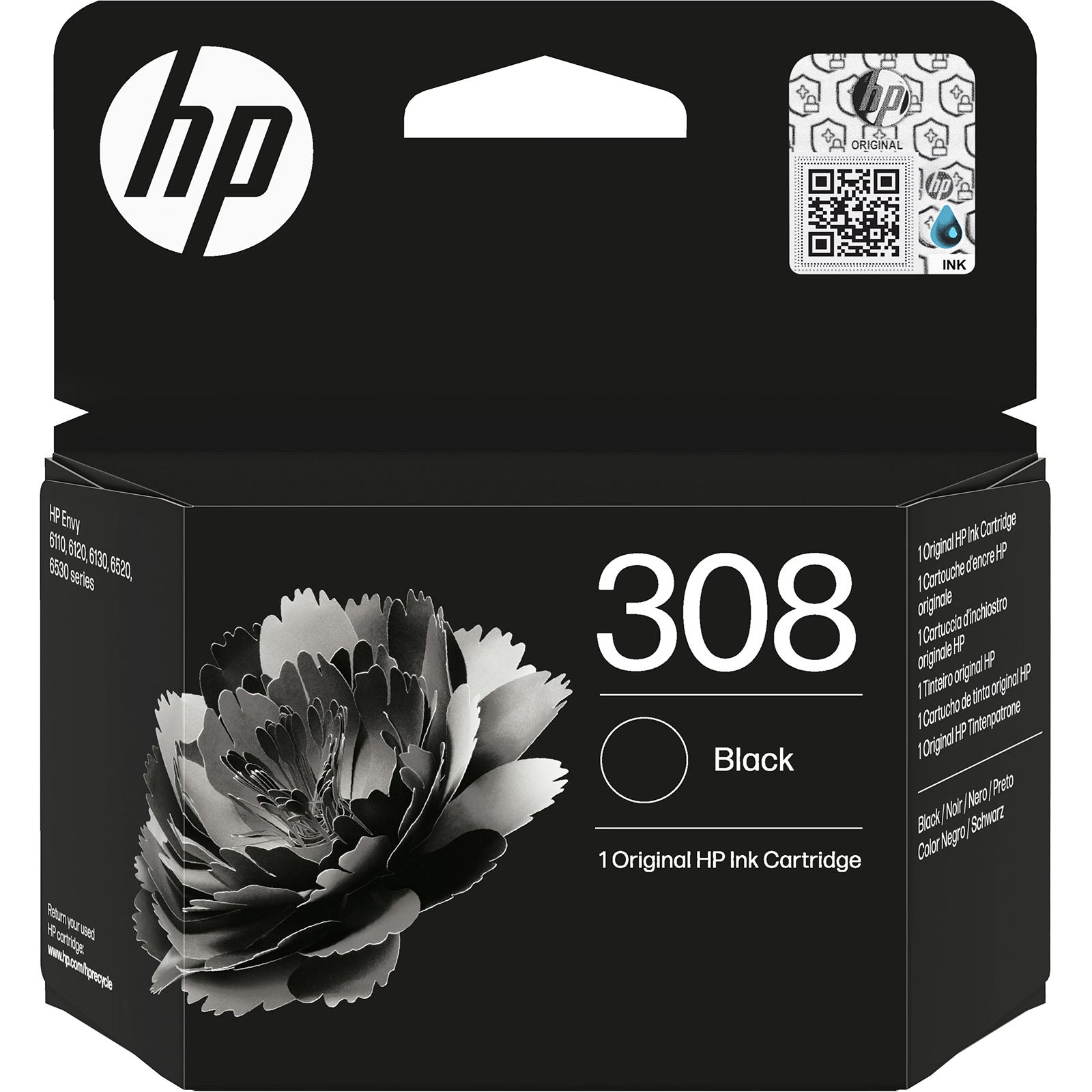 Hp - Cartouche d'encre 308 (cyan, jaune, magenta), (noir)
