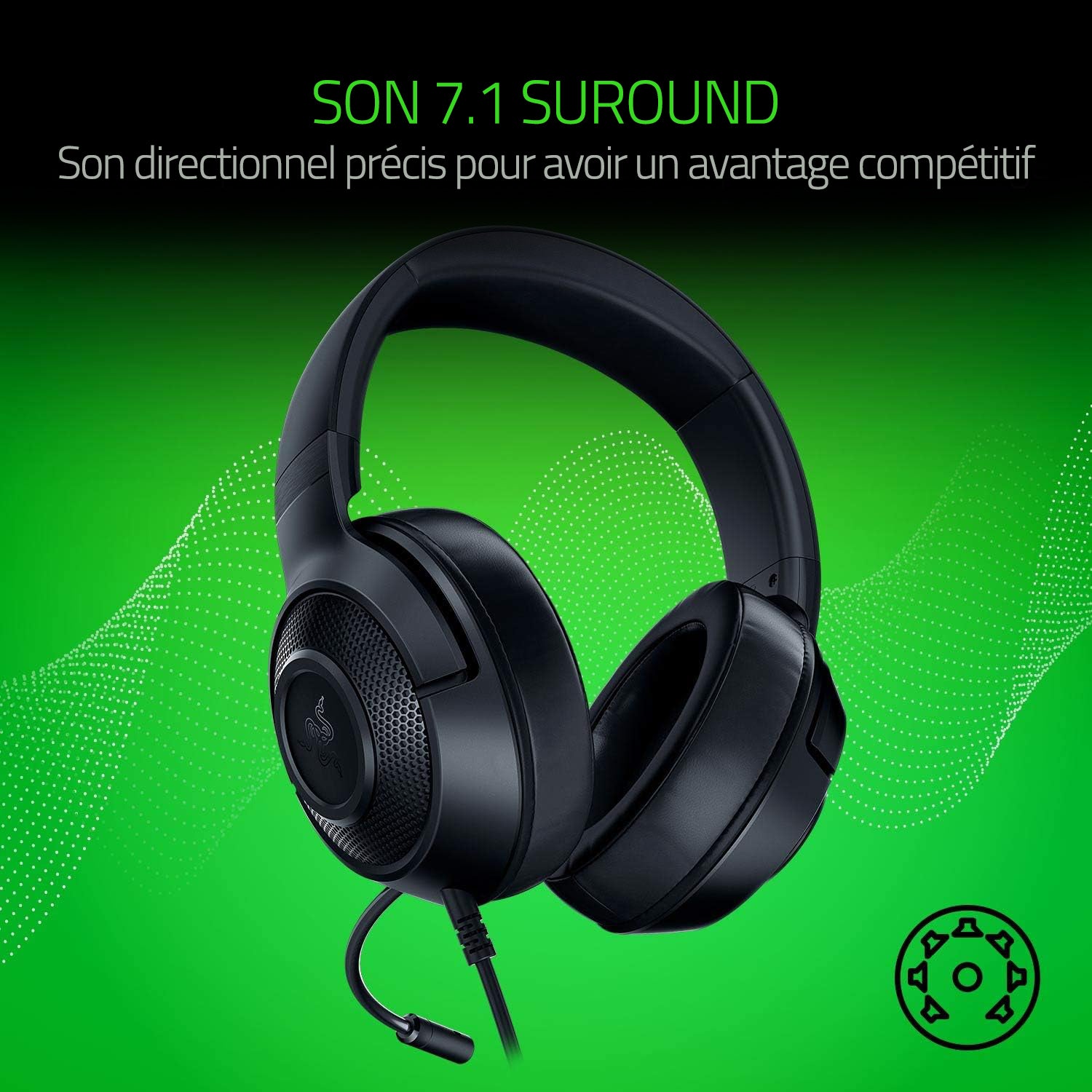 Razer - Casque Gamer Kraken X Lite