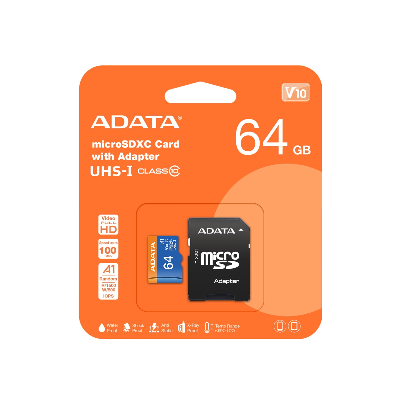 ADATA - Premier - Carte MicroSD USH-I 64Go