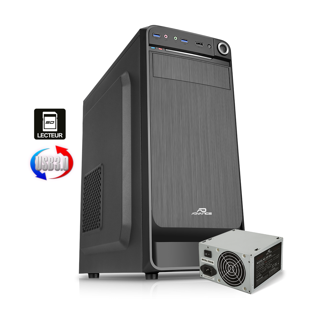 Advance - ORIGIN POWER 350 - Boitier ATX avec alimentation 350W