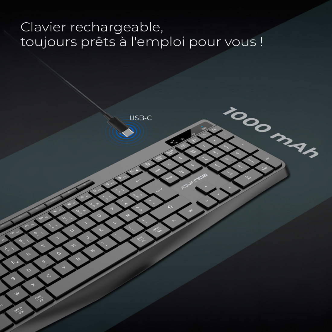 Advance - R-TYPE WIRELESS - Clavier sans fil RGB