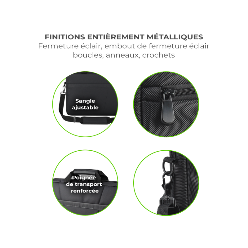 Advance - Sacoche Ordinateur Portable BasicLine 17,3" max (Noir)