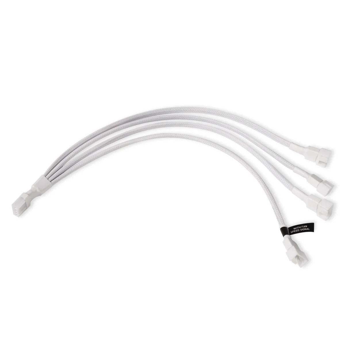 Alphacool - Splitter 4pin PWM vers 4x 4pin PWM - 30cm Blanc