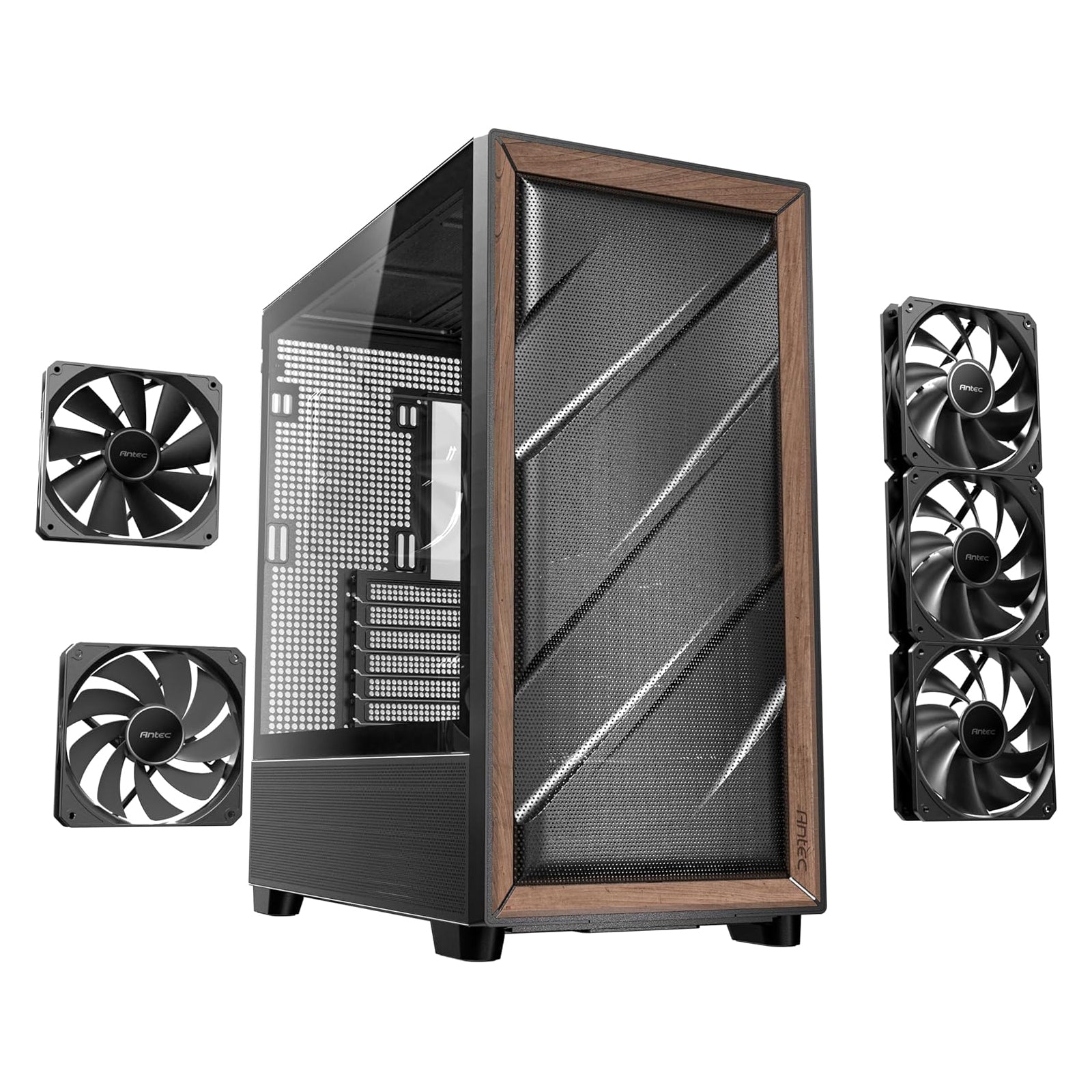 Antec - Flux Wood Noir