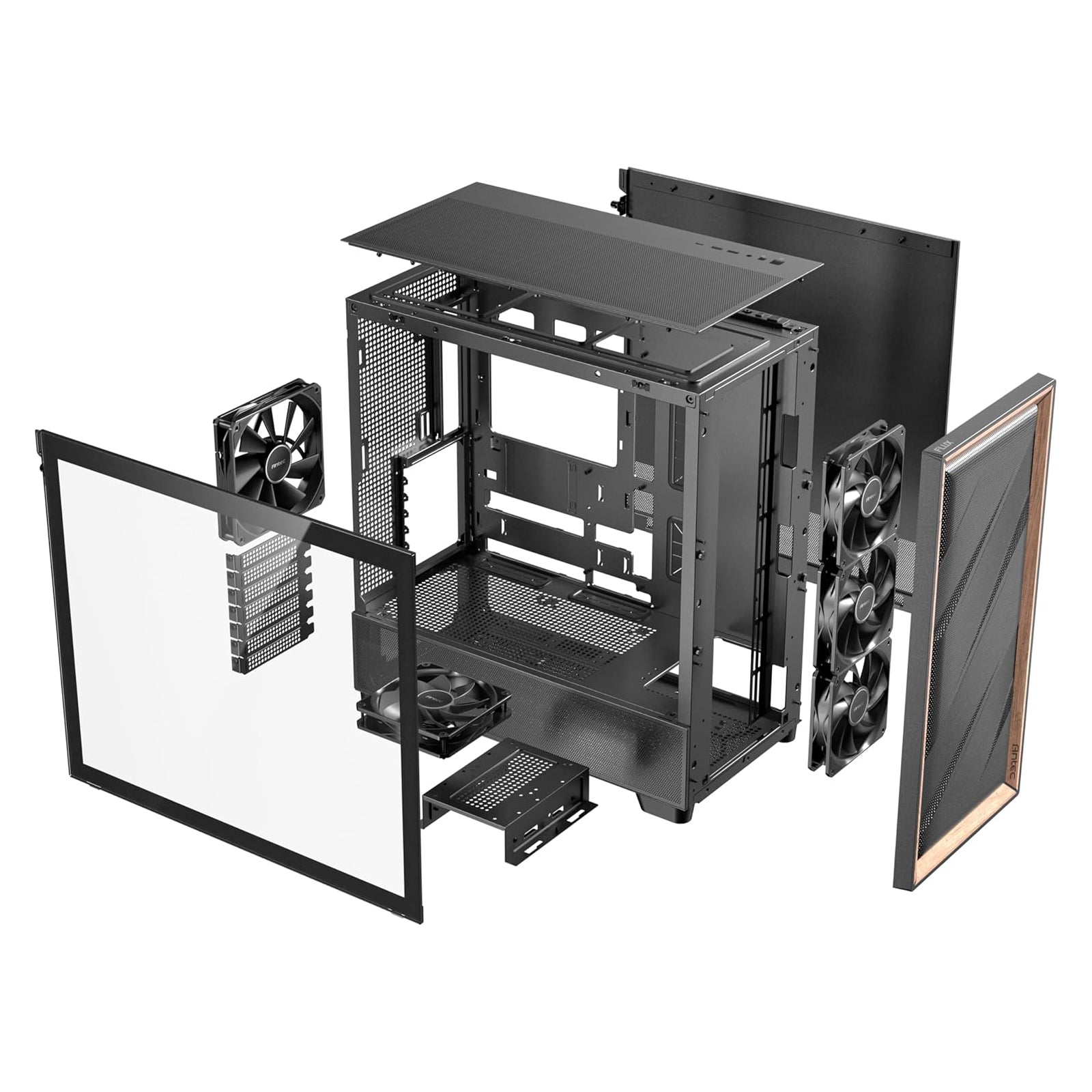 Antec - Flux Wood Noir