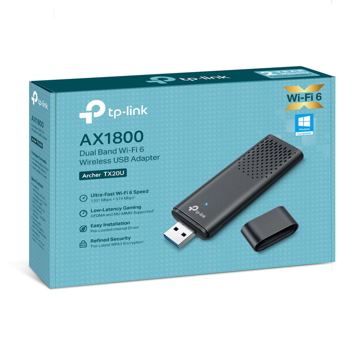 TP-Link - Clef Usb Wifi 6 Bi-Bande AX1800 - Archer TX20U